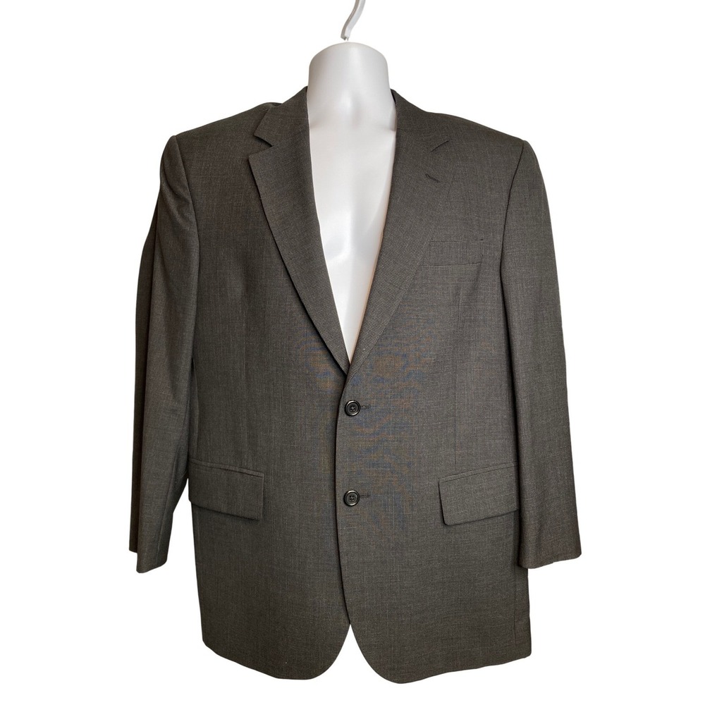 JOS. A. BANK Mens Gray Wool Blazer Sz 40S Classic-Elegance Academia Preppy
